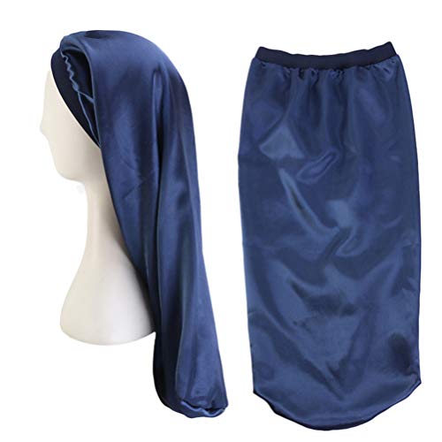 EXCEART 3 PeÃ§as de Touca de Dormir de Cabelo Comprido Capuz de Cetim Capa de Cabelo de Quimioterapi