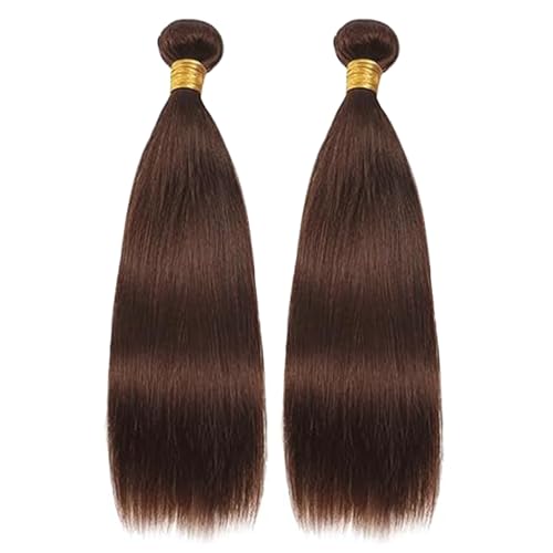 Extensiones de cabello real sin procesar para evitar enredos con 2 paquetes lisos naturales 2