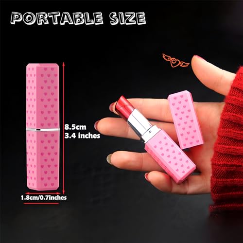 Encendedor Labial Cute Lipstick, Pack de 2, Recargable, Rojo miniatura 4