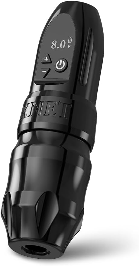 XNETTitan Wireless Tattoo Machine with 42mm Grip - Rotary Tattoo Cartridges Pen 2400mAh Battery Power Tattoo Gun with Coreless Motor Digital LCD Display Tattoo Supply for Professional Tattoo Artists