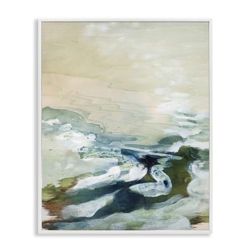 Abstract Beach Waves Splash, 11 x 14 Inch Framed Giclée Print