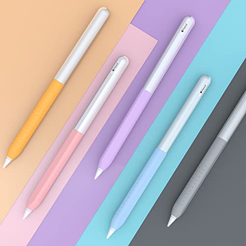 NIUTRENDZ Ultra Thin Case for Apple Pencil 2nd Generation Grip Cover Accessories Translucent Duotone Design Compatible with Magnetic Charging and Double Tap (Apple Pencil 2nd Generation - Image 2
