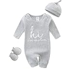 Baby Romper with Hat and Mittens