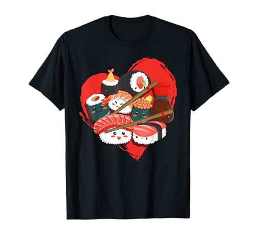 Sushi T-Shirt for Men Miso Maki Japan Wasabi Nigiri Fish T-Shirt