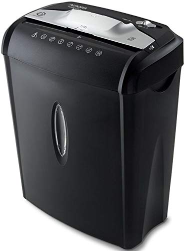 Aurora AU740XA 7-Sheet Cross-Cut Shredder with Basket - Black (Certified Refurbished)