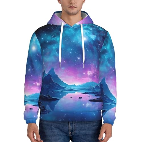Men's Fleece Pullover Hoodie Long Sleeve Hooded Cool star river Sweatshirt Casual Shirts With Pockets2