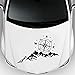 Autocollant De Voiture Boussole De Montagne, Décalcomanie Voiture Réfléchissant, Autocollant Boussole Voiture Rose Des Vents Off Road Trail Sport, Pour VUS,camping Cars Et Véhicules Récréatifs,Étanche