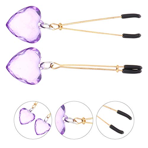 ARTIBETTER Braçadeira de Mamilo Coração Clipe de Leite Clipe de Mamilo Clipe de Clitóris Joias de Ma