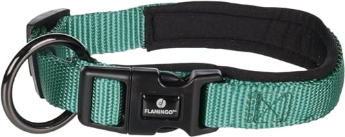 Flamingo Dog Collar Abbi Dark green XXS 30-35cm 15mm