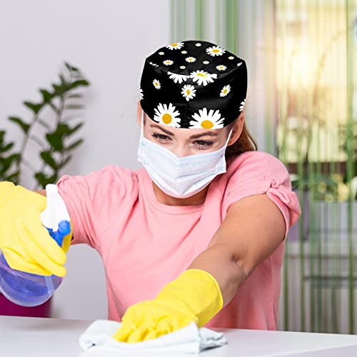 Chapeaux bouffants JDEZ durables avec bandeau absorbant de qualité - 6