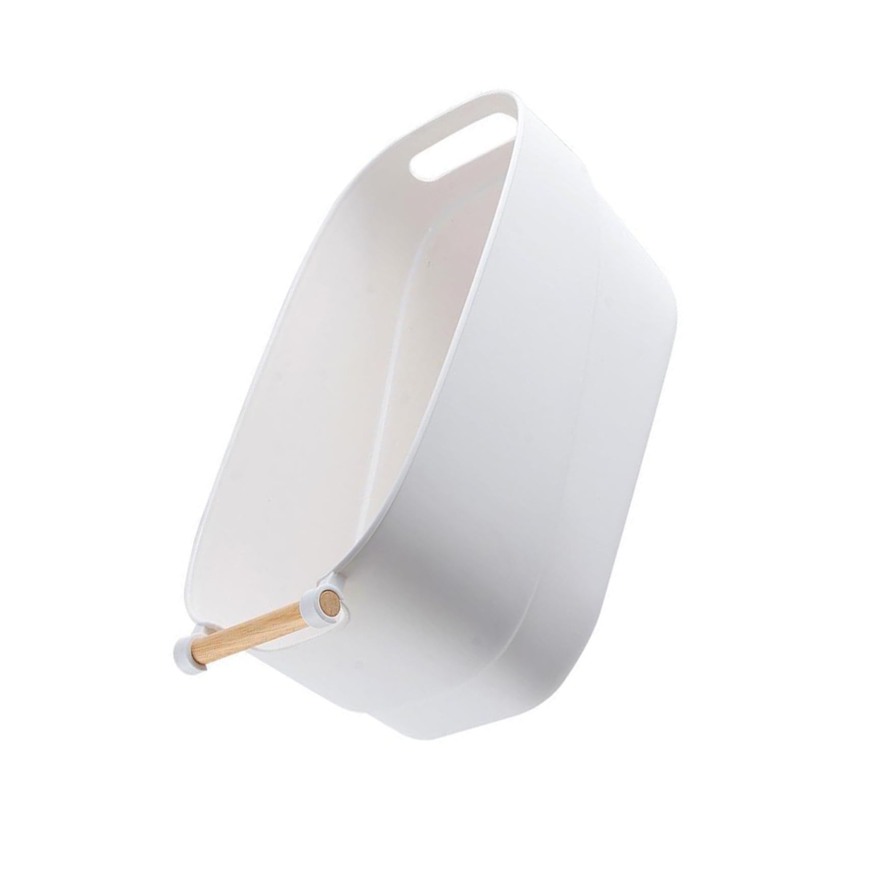 Homoyoyo Ciotola Per Ammollo Mani Manicure in Pp Riciclabile Bianca, Accessorio Salone Bellezza Per Cura Unghie Professionale e Uso Domestico