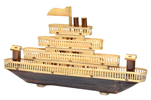 Image of Bamboo Handicraft Ship By Creative Thought