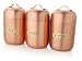 Francois et Mimi Stainless Steel Sugar, Tea, Coffee Canister Set with Lids, Bronze