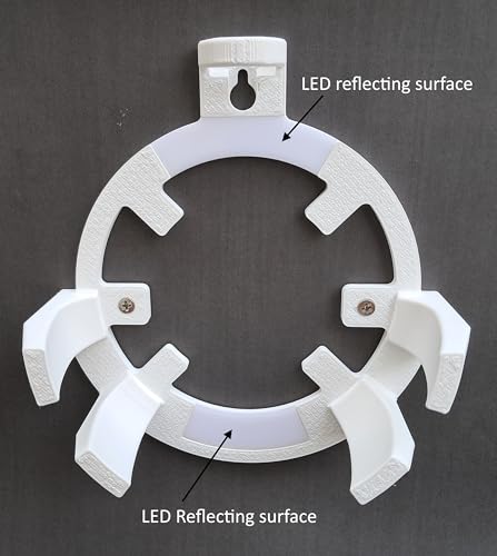 Image of makerV Wall Mount Bracket Holder for TP Link Deco BE25 Mesh WiFi Router, Space Saving Design, Cable Routing, LED Status: Pack of 1
