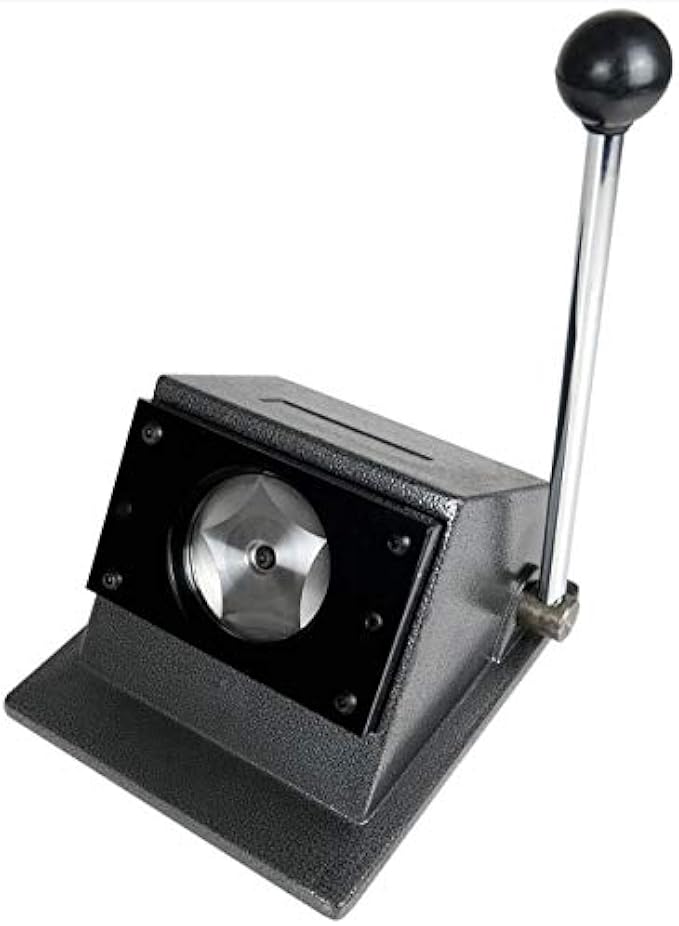 58MM (2¼ INCH) Round Punch Die Cutter - Badge Button Making Machine | 58MM (2¼ INCH) Circle Cutter, Manual Graphic Punch Press Button Badge Maker | Paper Craft Cutter Tool