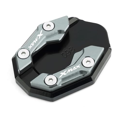X-MAX 125 250 300 400 XMAX250 オートバイアクセサリーサイドスタンド延長引伸パッド(Titanium-1)
