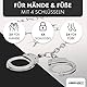 KOSxBO echte Handschellen und Fußfesseln in der GITARAMA EDITION zum Fesseln aus Stahl Polizei Handschelle Handcuffs