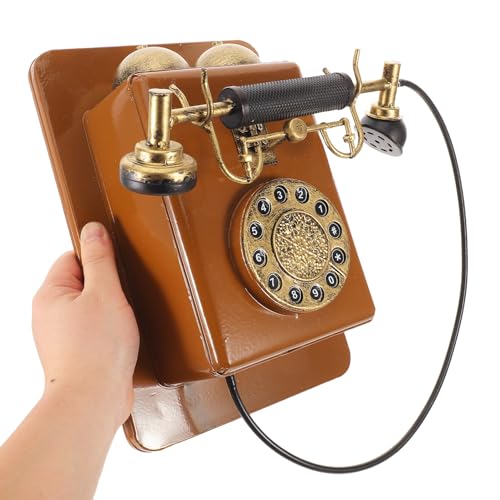 Téléphone mural vintage sans alimentation électrique modèle rétro en résine