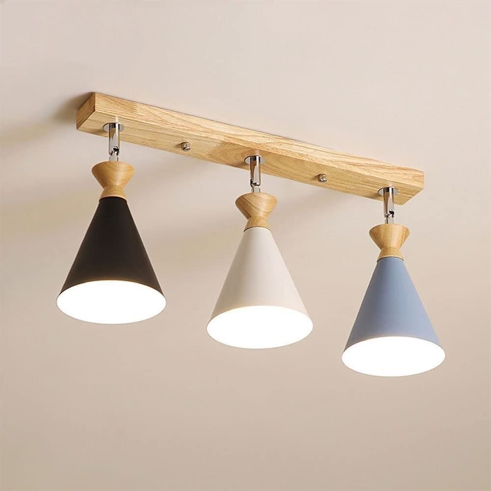 Lustre réglable en bois pour décoration de salle à manger et îlot de cuisine moderne