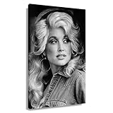 ECGRLNV Leinwand Druck Poster 60 * 90cm Dolly Parton Singer 