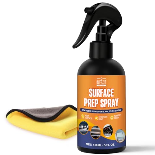 Surface Prep Spray Automotive Surface Degreaser Paint Prep Cleaner Removes Oil Wax & Silicone Improves Adhesion for Ceramic Coating & Vinyl Wrap Fast Spray & Wipe Non-Corrosive Formula 5 fl oz