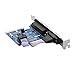 SIENOC PCI-E Serial COM DB9 RS-232 + DB25 Printer Lpt1 Port Adapter 1.0 X1 Card