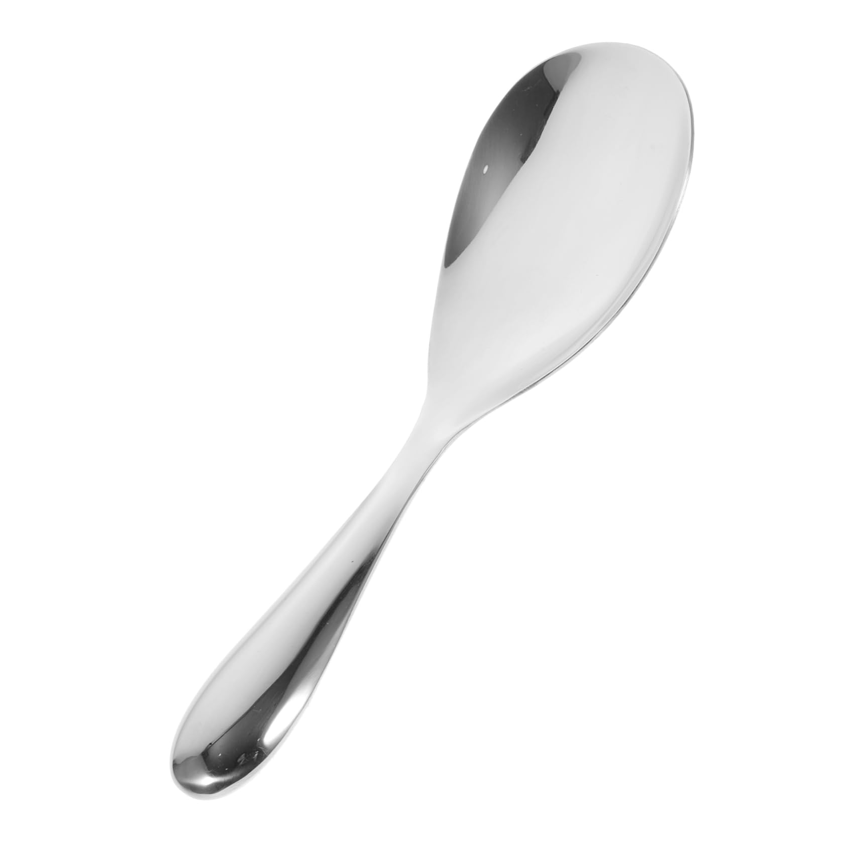 Garneck Stainless Steel Rice Spoon Paddle Rice Scooper for Easy Serving and Cooking Smooth Surface with Comfortable Grip for Home and Restaurant Use