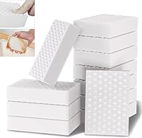 Schmutzradierer Schwamm 8 Stück, (2X verdichtet) Weiß Extra Stark Melamin Zauberschwamm, Multifunktional & Kratzfrei Radierschwamm Putzschwamm für Haushalt, Küche, Bad, Schuhe & Wand 10x7x2cm