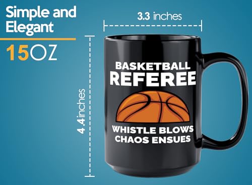 Taza de Cerámica para Entrenador de Baloncesto 15oz Negro miniatura 6