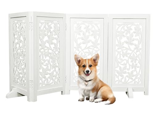 Woodify Decorative Freestanding Dog Gate – 56