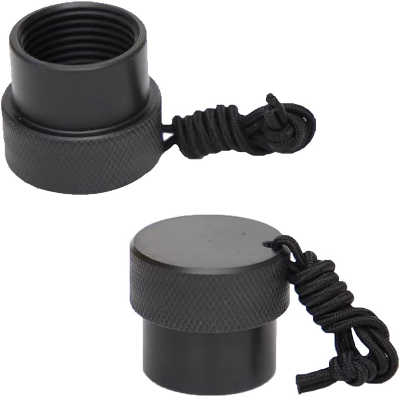 2 Pcs Diving Dust Cap Din 1st Stage DIN Regulator Tank Valve Threaded Dust Plug Protector Cap for Scuba Tank Valve End Cap