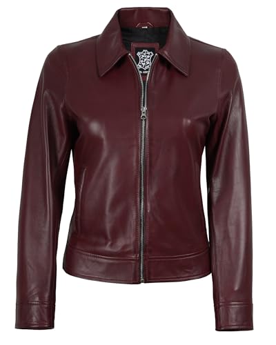 Image of Decrum Vintage Style Real Lambskin Casual Leather Jackets for Women