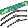 26" 18" 14" Windshield Wiper Blades Replacement for Honda Civic Hatchback 2017 2018 2019 2020 2021 Premium All Weather Front Rear Wipers Set - OEM Quality (Pack of 3)