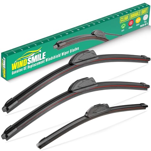 26" 18" 14" Windshield Wiper Blades Replacement for Honda Civic Hatchback 2017 2018 2019 2020 2021 Premium All Weather Front Rear Wipers Set - OEM Quality (Pack of 3) by WINDSMILE - Used condition - US$20.50