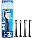 Produktbild 4er demirdental Mini Extra Soft Aufsätze passend für Philips Sonicare Ersatzbürsten, extra weiche und kleine Bürstenköpfe für sehr empfindliche Zähne, Schwarz, entspricht HX6084eb
