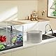 VEVOR Aquarium-Staubsauger, Kiesreiniger für Aquarien, 7,6 m PVC-Schlauch, Kiesreiniger für Aquarien, Siphon-Aquarienreiniger, 3 Arten von Messingadaptern, zum Reinigen von Kies und Sand in Aquarien