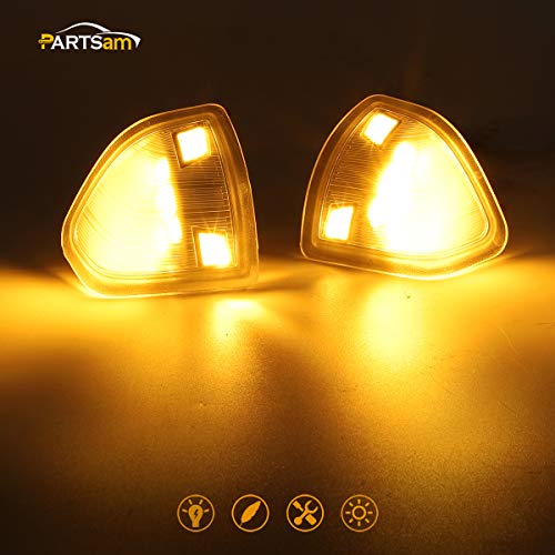 image for Partsam LED Side Mirror Turn Signal Light Left and Right Lamps Tow Lig