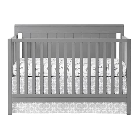 Oxford Baby Lazio 4-in-1 Convertible Crib, Dove Gray, GreenGuard Gold Certified Cover