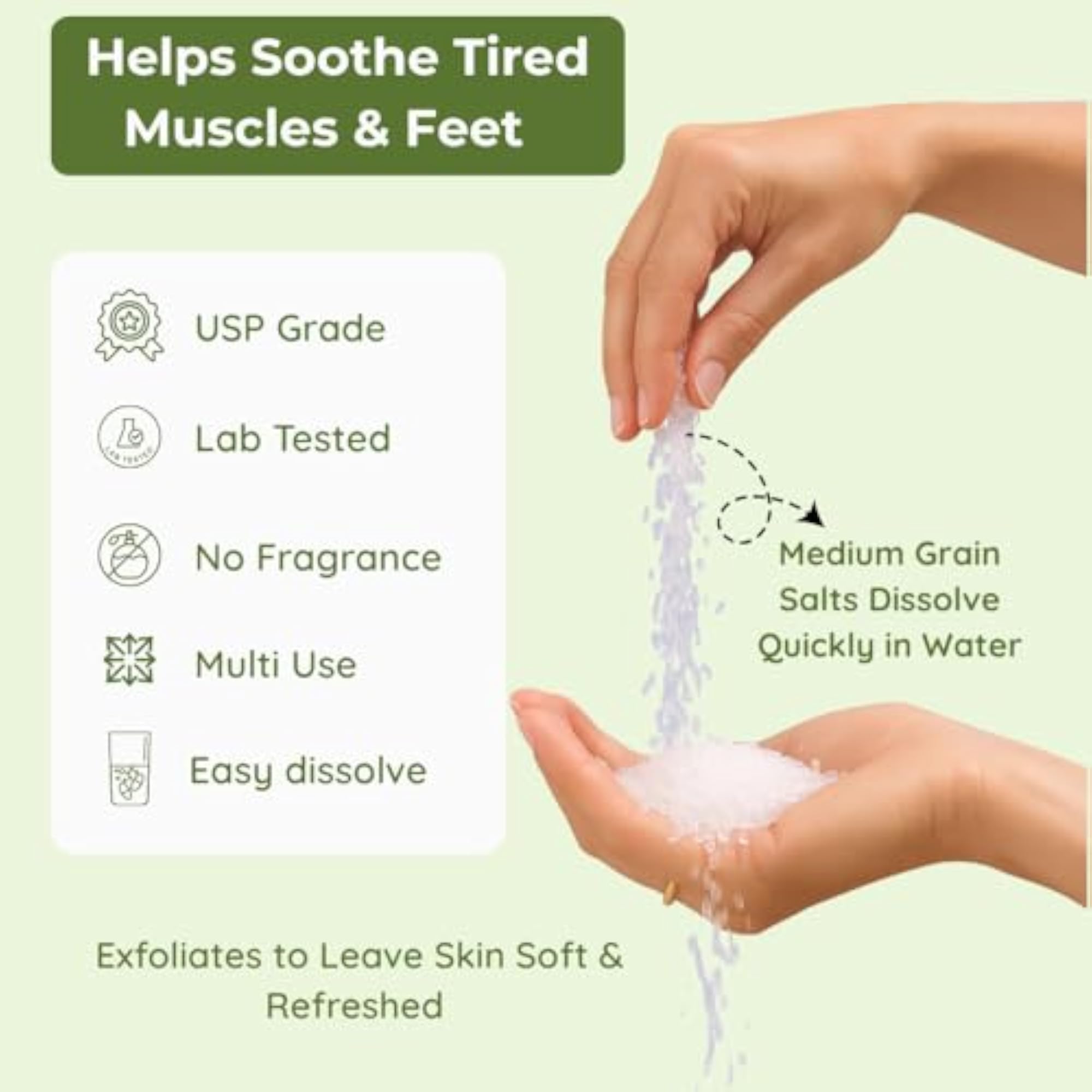 USP/Pharma Grade Epsom Salt for Bath and Foot Soak