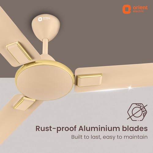 Image of Orient Electric 1200mm Apex Cruise Ceiling Fan for Home | BEE 1 Star Rated Energy Efficient Fan|Outstanding Performance | 2 Years Warranty by Orient | Royal Beige