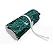 Produktbild ABAKUHAUS Türkis Mäppchen Rollenhalter, Barock Inspired Laub, langlebig und tragbar Segeltuch Stiftablage Organizer, 36 Schlaufen, Teal