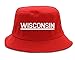 Kings Of NY Wisconsin USA State Bucket Hat Red