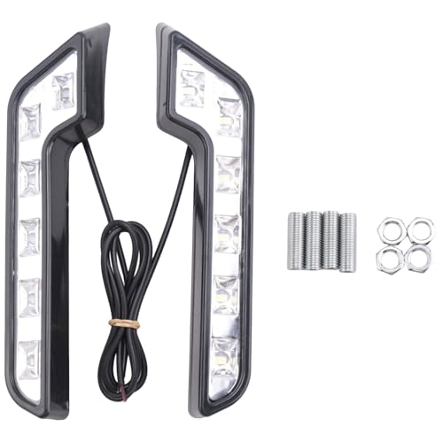 Lot de 2 feux de circulation diurnes 12 V Super DRL LED imperméables pour voiture Feux de circulation diurnes pour voiture