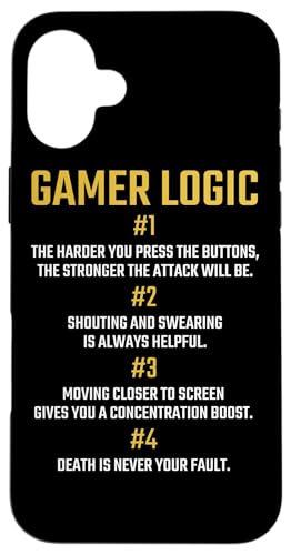 Gamer Logic Video Games Gaming �X�}�z�P�[�X iPhone 16 Plus �p