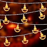 9.8FT 20 LED Diwali String Lights, Diwali Decorations for Home, Warm White Indian String Lights for Indoor Outdoor Mandir Indian Hindu Pooja Puja Party Festival Gifts
