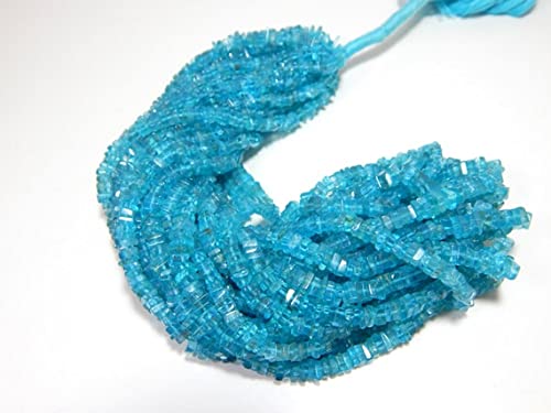 Apatite Heishi perles naturelles de sérénité pour façonner des bijoux chargés d'histoire