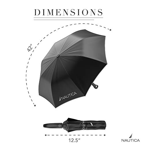 2-Pack Nautica Umbrella for Travel - Auto Open Compact, Lightweight & Folding - Best Windproof Umbrellas for Rain, Sun… - Image 3