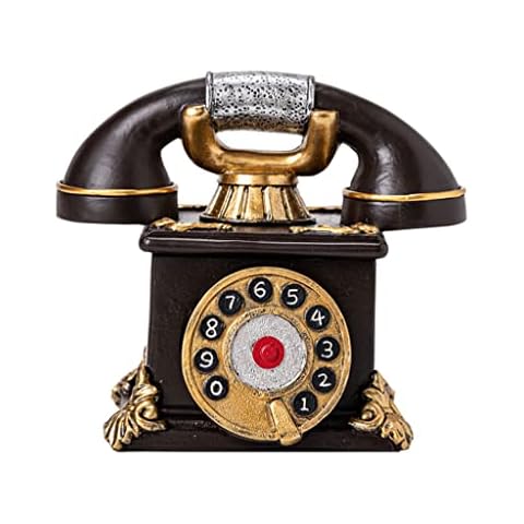 Danzyt Ashtrays Ash Tray Retro Nostalgic Telephone Shape Ashtray Gift for Boyfriend Creative Ashtray Desk Home Accessories Ash Tray Resin Ashtray Ashtray Ash Holder (blue : Black) Cover