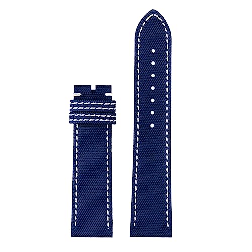 Correa de reloj de cuero genuino y nylon premium de hombre