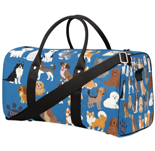 Doggy Sport Duffel Bag Weekender Carry-On for Women & Men